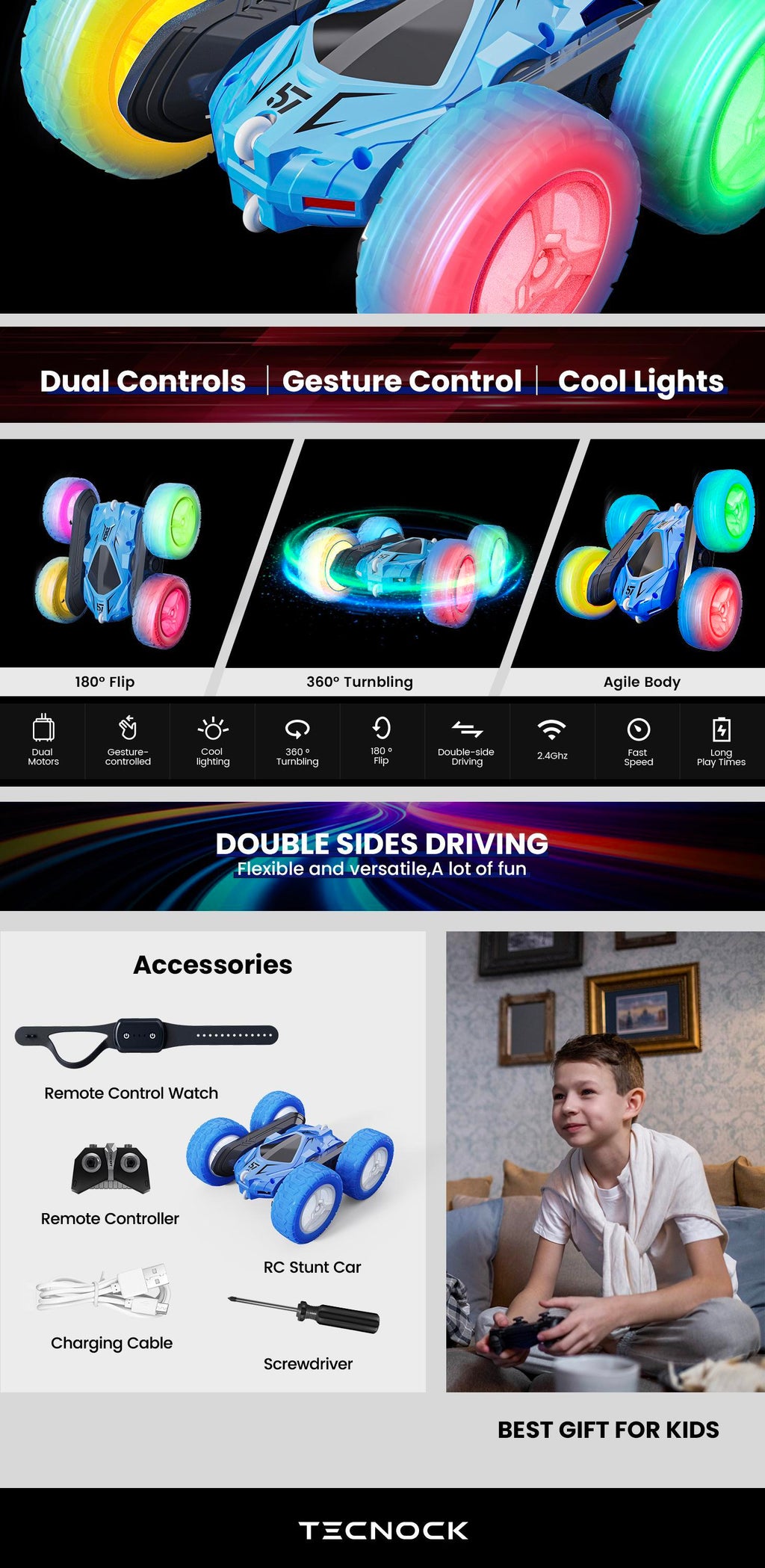 Lightweight Stunt Remote Control Car,Only Supports Self-pickup