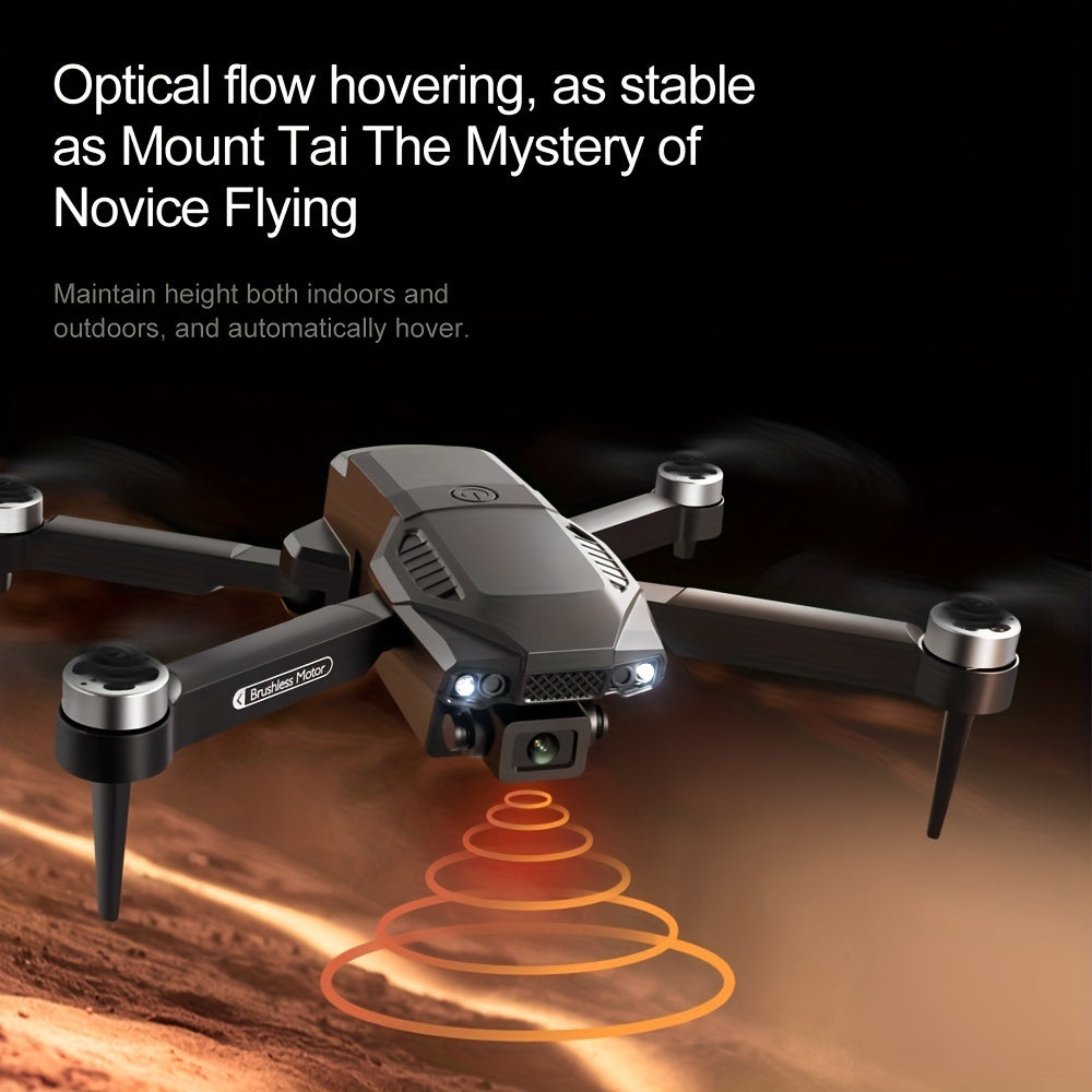 ESULOMP Brushless Drohne mit HD-Dual-Kamera – Quadrocopter mit Optischer Positionsbestimmung F196 RC Flugzeug